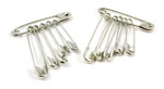 Blue Dot Assorted Safety Pins 12 Pack